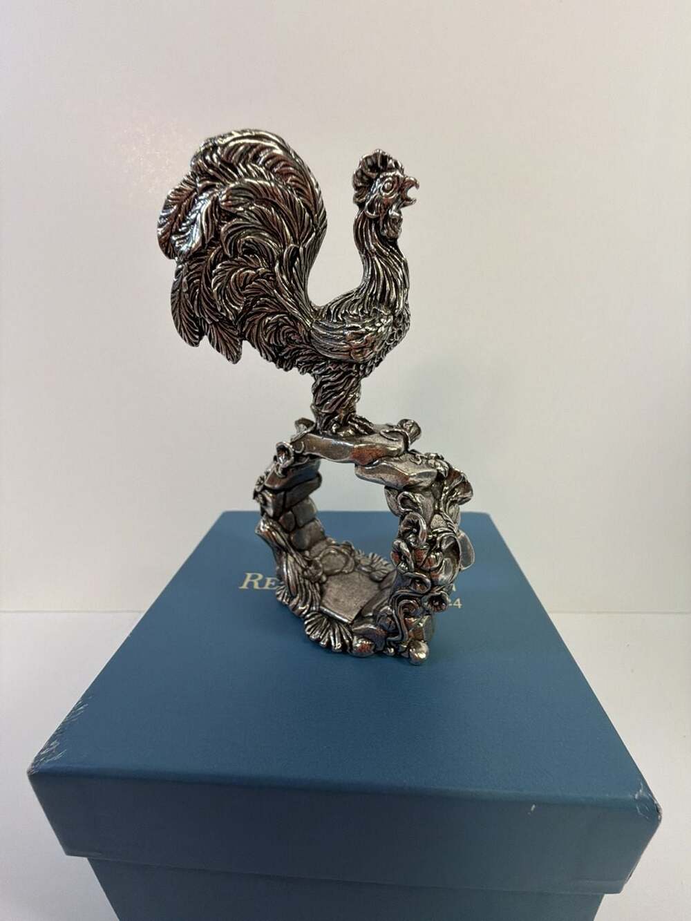 Reed & Barton 1824 Collection Rooster Napkin Ring